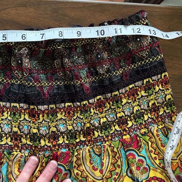 Bohemian Strapless Paisley Dress AMAZING!!! So Beautiful 100%cotton size Medium - Picture 10 of 12